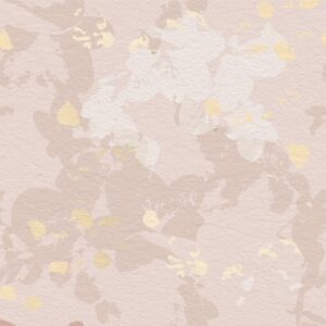 Elegant soft cream and champagne floral wallpaper mural with subtle gold-toned petal textures.